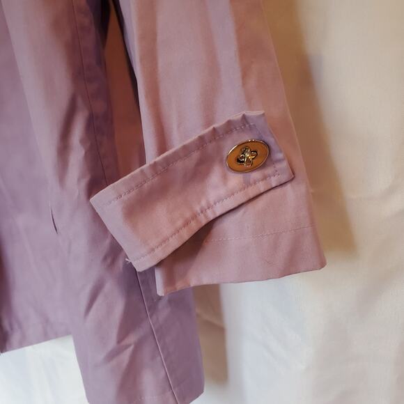 Dennis Basso Lavender Button Front Jacket Size 2X - Picture 3 of 10